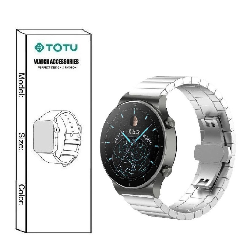 بند توتو مدل Elle مناسب برای ساعت هوشمند آمازفیت GTS 3 46mm